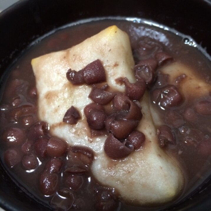 小豆の缶詰で簡単☆ハチミツ入りおしるこ